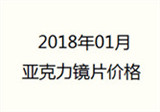 2018年01月亞克力鏡片價格